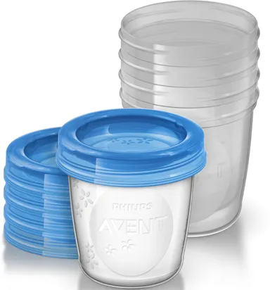 Avent Via Natural 5 Bewaarbekers 180ml