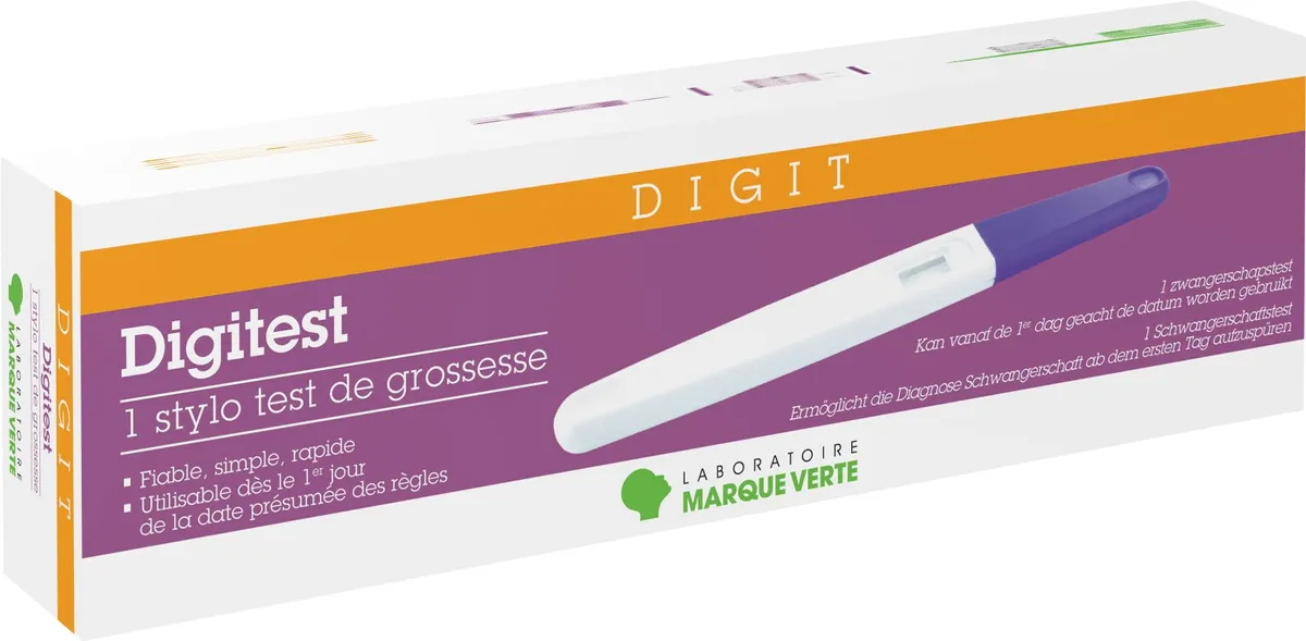 Marque Verte Digitest 1 Stylo Test Grossesse