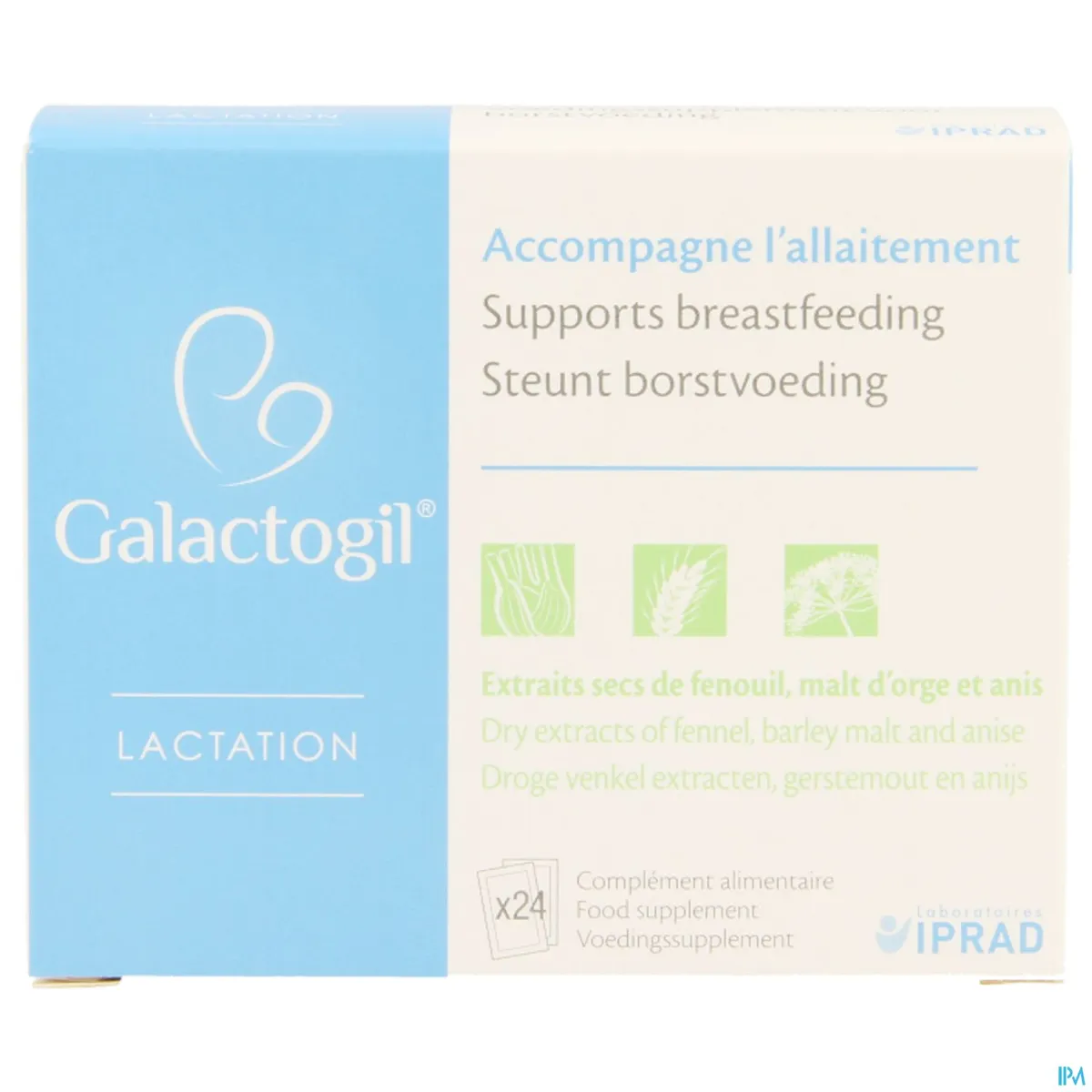 Galactogil Lactation 24 zakjes met poeder