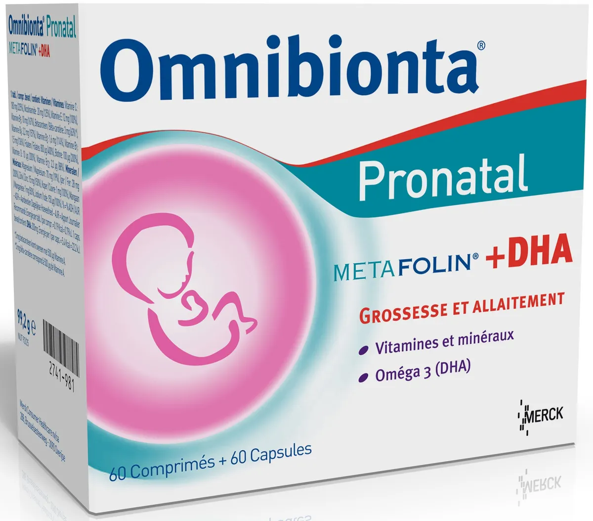 Omnibionta Pronatal Metafolin + DHA 60 Comprimés + 60 Capsules
