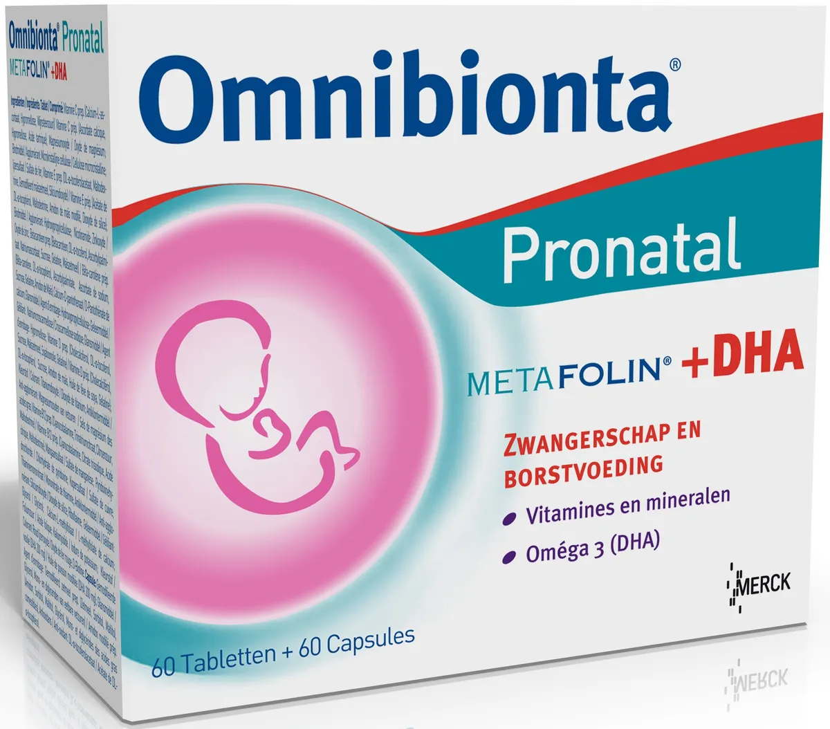 Omnibionta Pronatal Metafolin + DHA 60 Tabletten + 60 Capsules