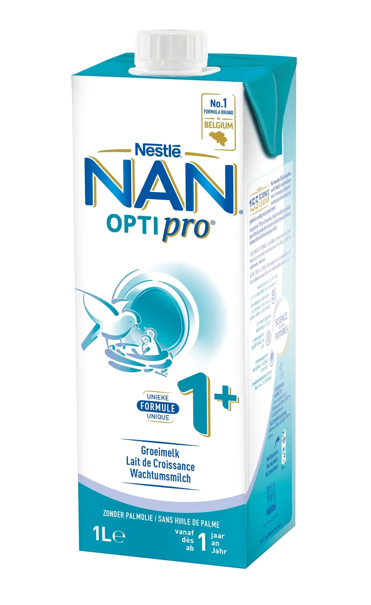 NESTLÉ NAN Optipro Groeimelk 1+ Baby 1l