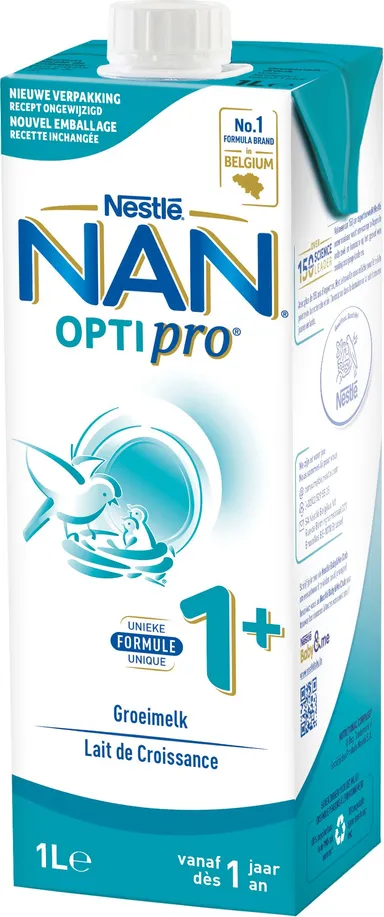 NESTLÉ NAN Optipro Groeimelk 1+ Baby 1l