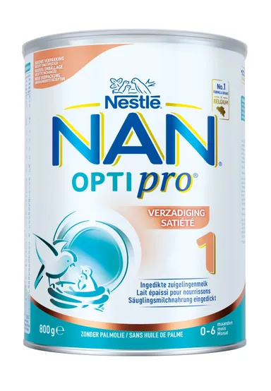 NESTLÉ NAN Optipro Verzadiging 1 Ingedikte Groeimelk Baby 0-6 maanden 800 g