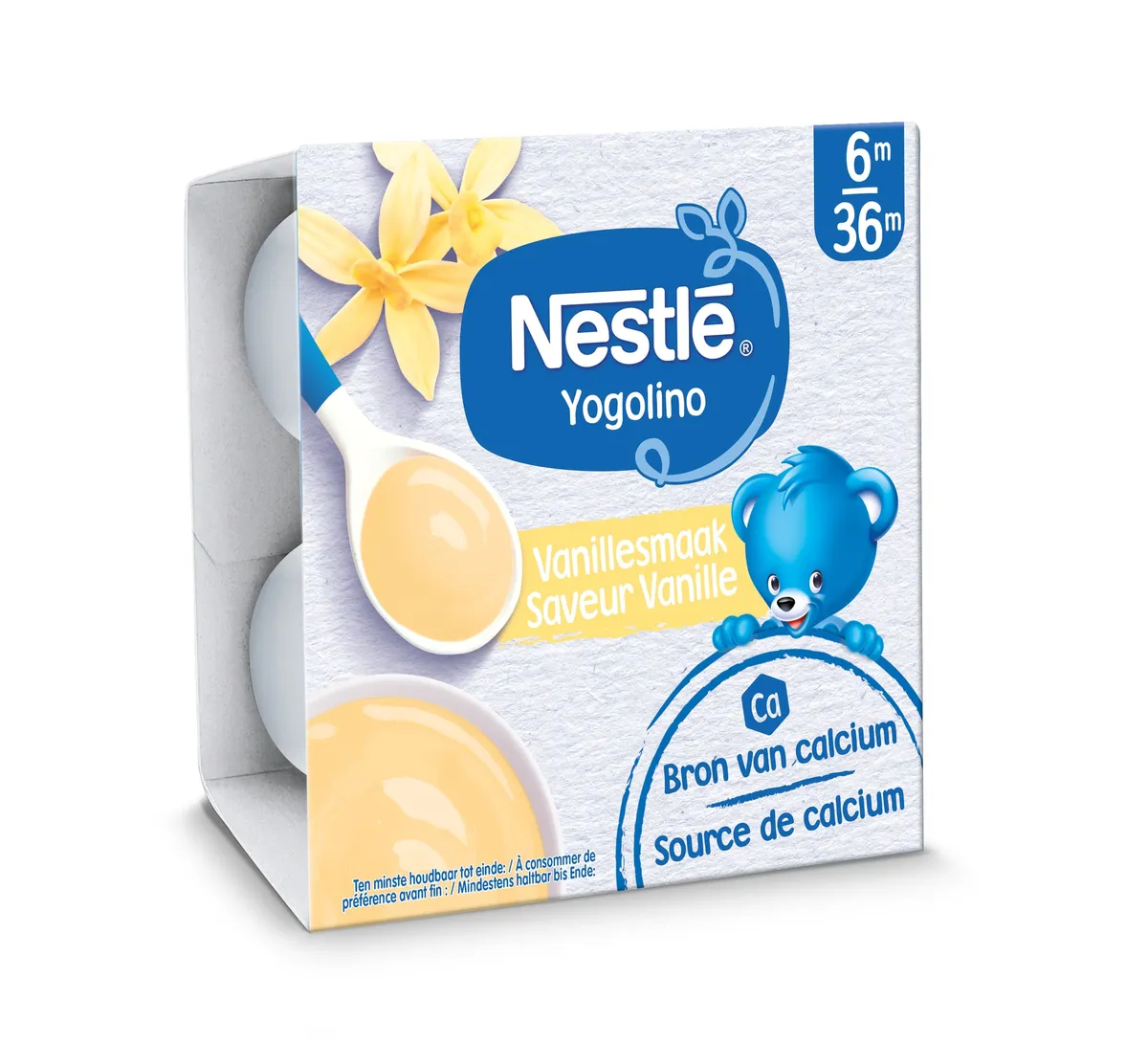 NESTLÉ Yogolino Vanille Melkdessert Baby 6+ Maanden 4x100g