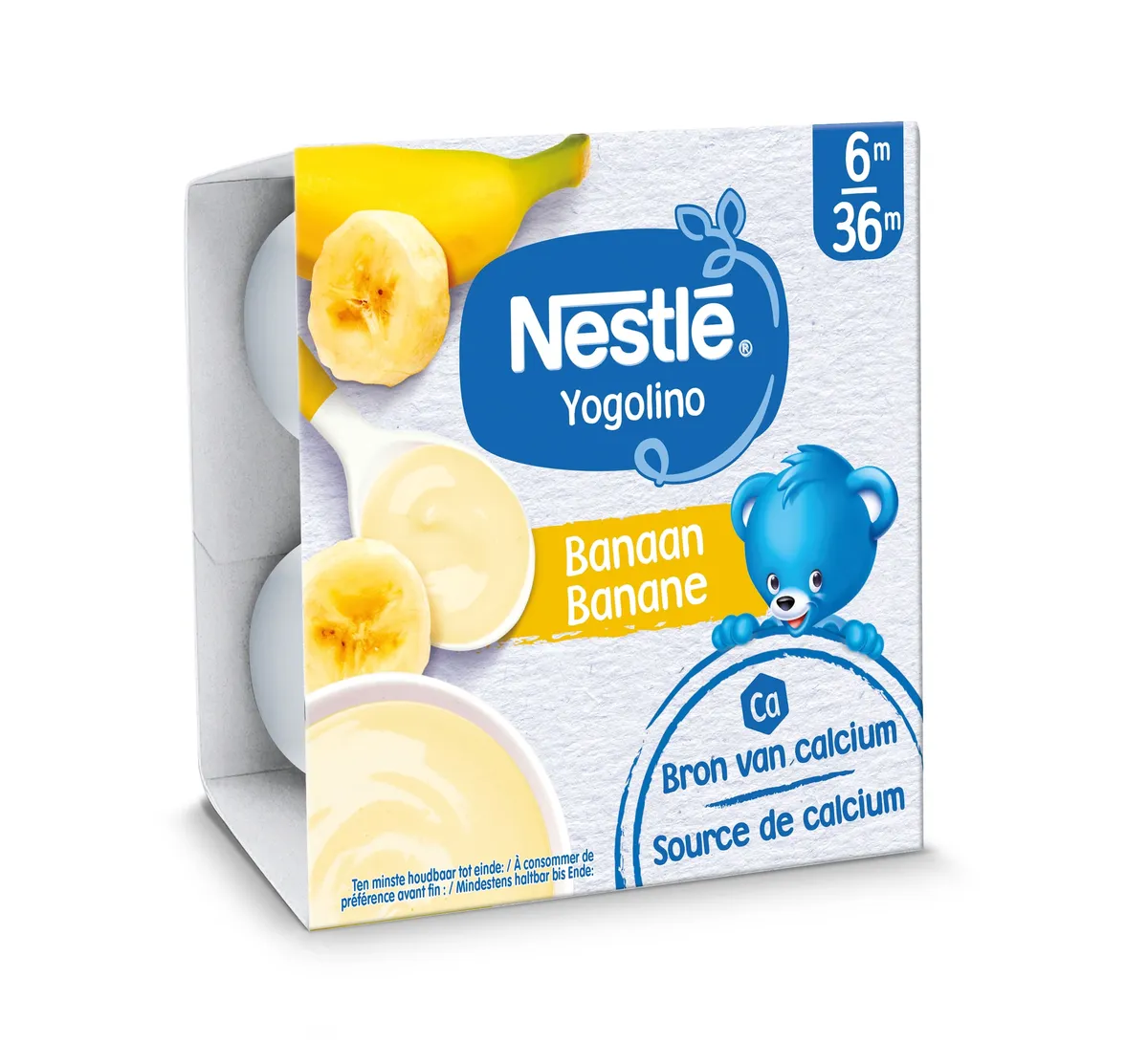 NESTLÉ Yogolino Yaourt Banane Bébé 6+ Mois 4 x 100g