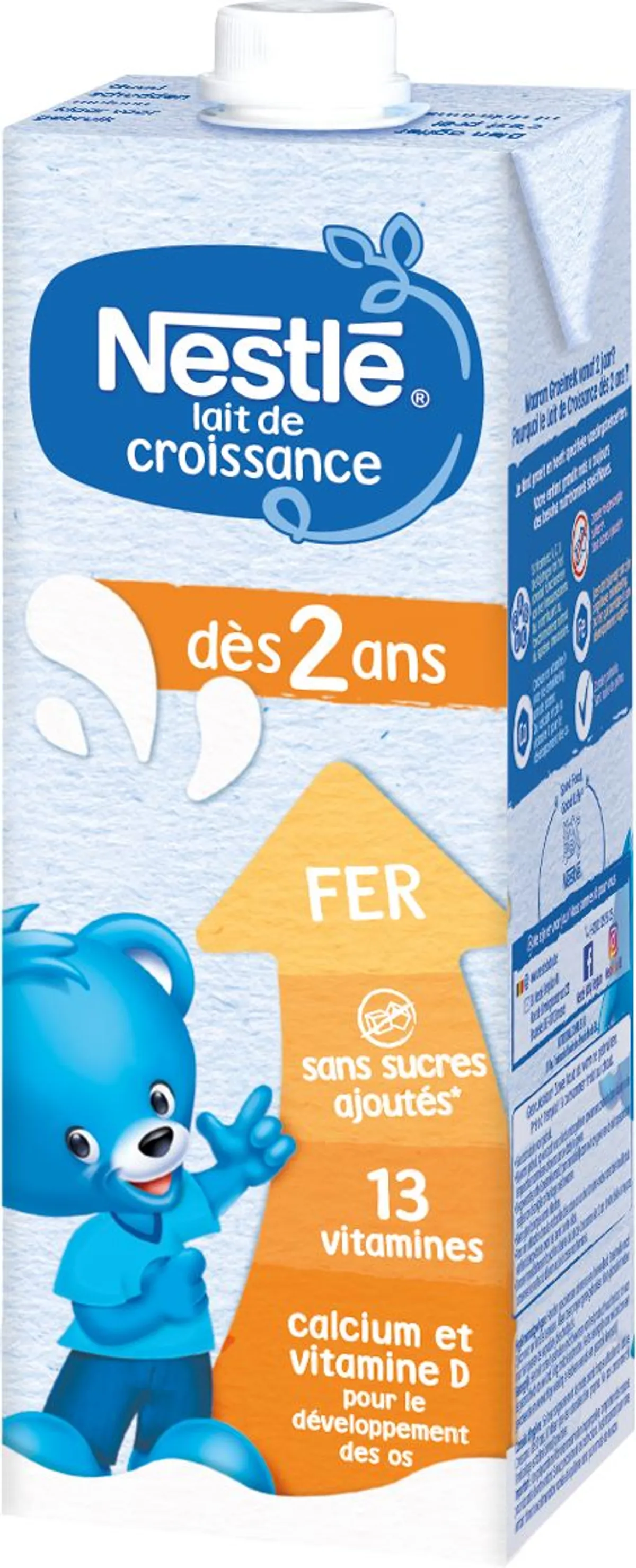 NESTLÉ Lait de Croissance 2+ Bébé 2+ Ans 1L