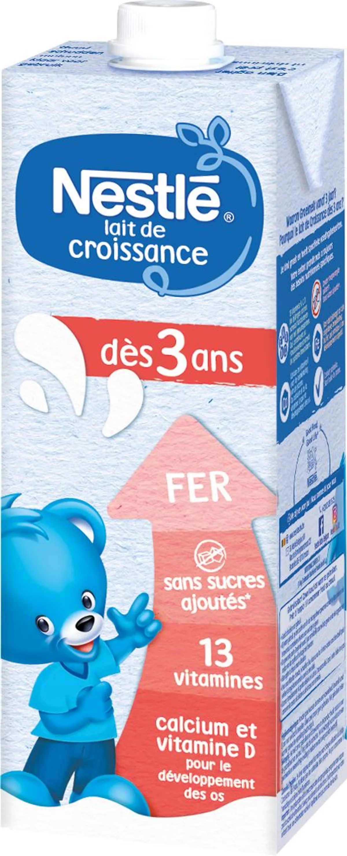 NESTLÉ Lait de Croissance 3+ Bébé 3+ Ans 1L