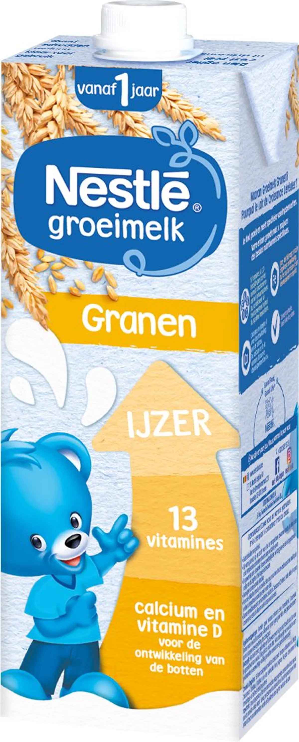NESTLÉ Groeimelk 1+ Granen Baby 1+ Jaar 1L