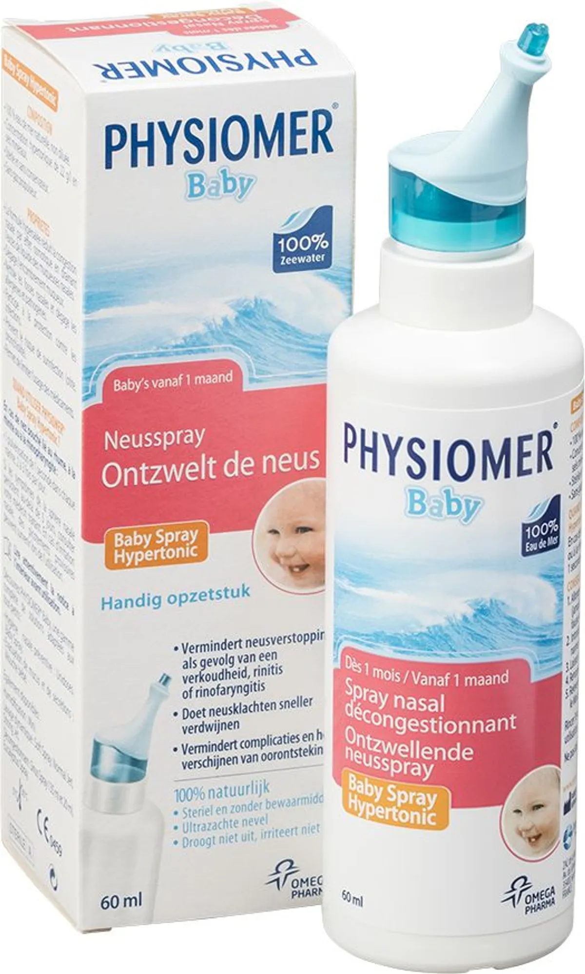 Physiomer Baby Spray Nasal Décongestionnant 60ml