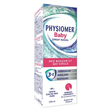 Physiomer Baby Spray Nasal Hygiène Nasale Prévention Active 135ml