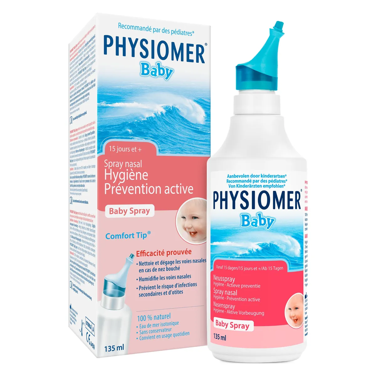 Physiomer Baby Neusspray Hygiene Actieve Preventie 135ml
