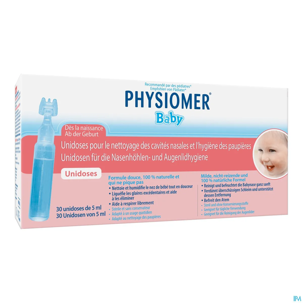 Physiomer Baby Hygiene Actieve Preventie Unidosis 30 X 5ml