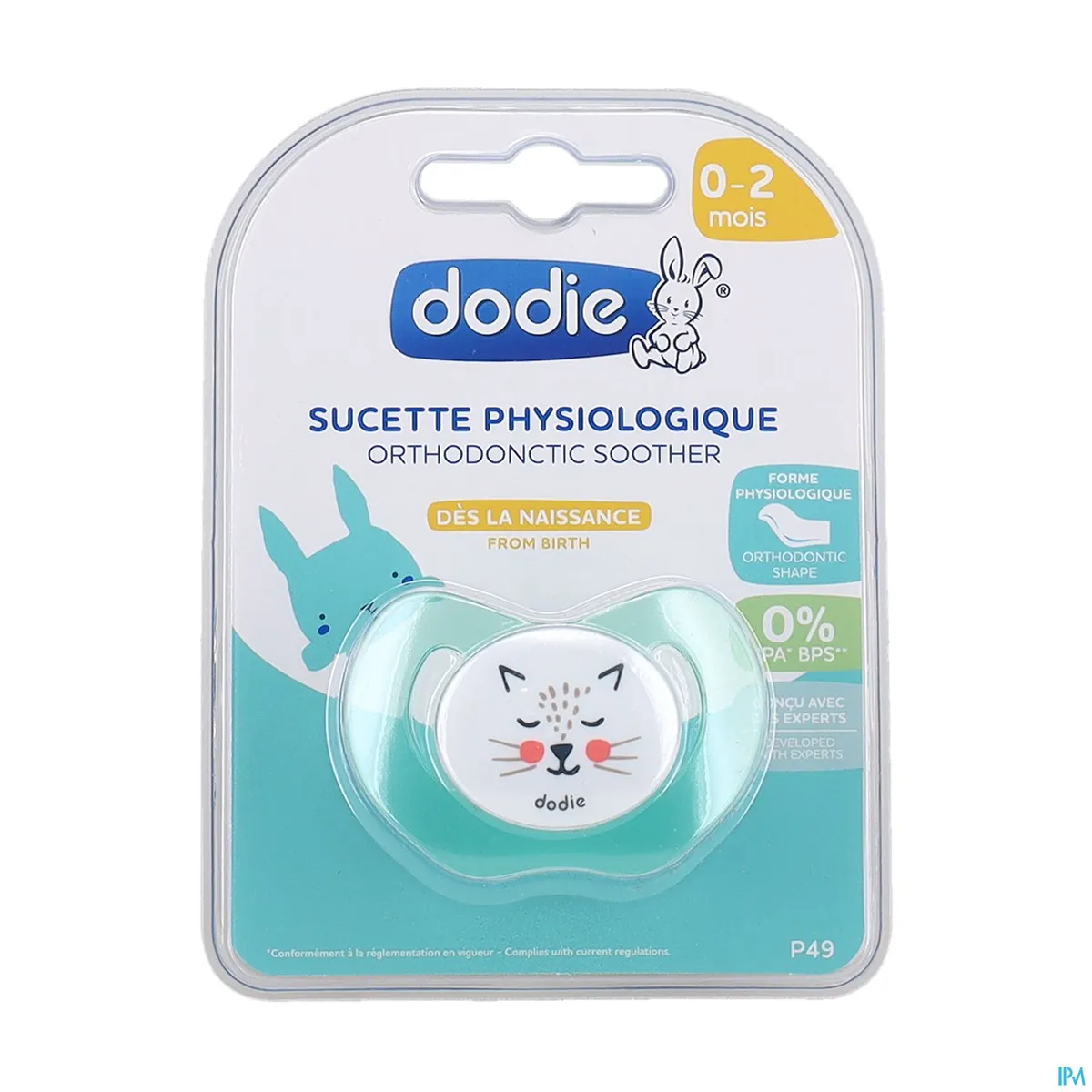 Dodie Fysiologische Fopspeen Konijn Hart (zuigeling)