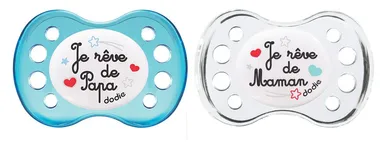 Dodie Sucette Anatomique Nuit Duo Maman et Papa (+ 6 mois)