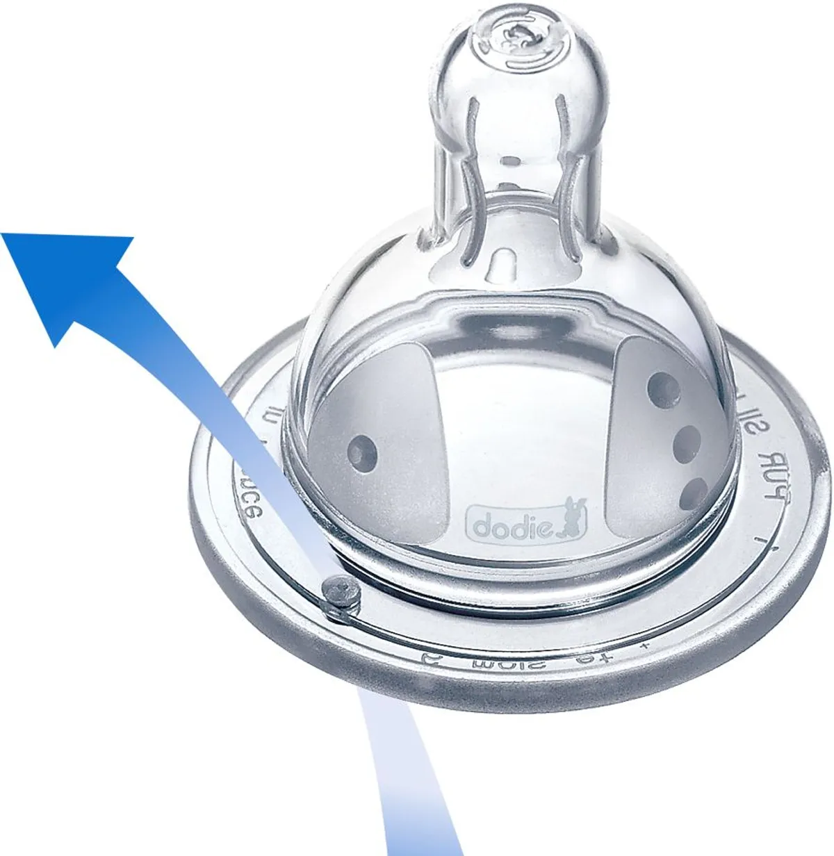 Dodie Tétine Initiation+ 3 Vitesses Débit 4 Col Large 2 Pièces (+ 6 mois)