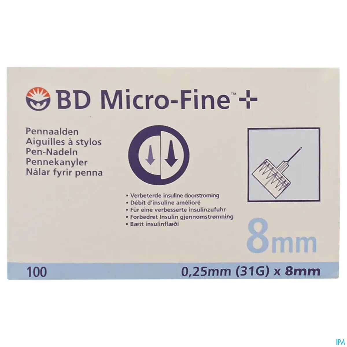 BD Micro-Fine+ Penaalden (31Gx8mm) 100 Stuks