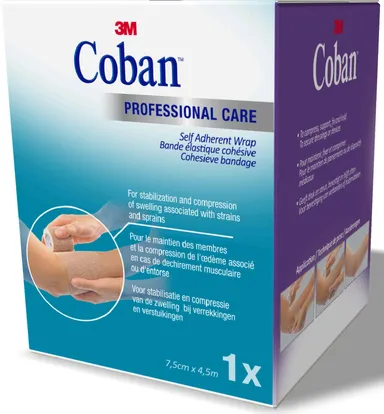 Coban 3M Bande Elastique Cohésive 7,5cm x 4,5m