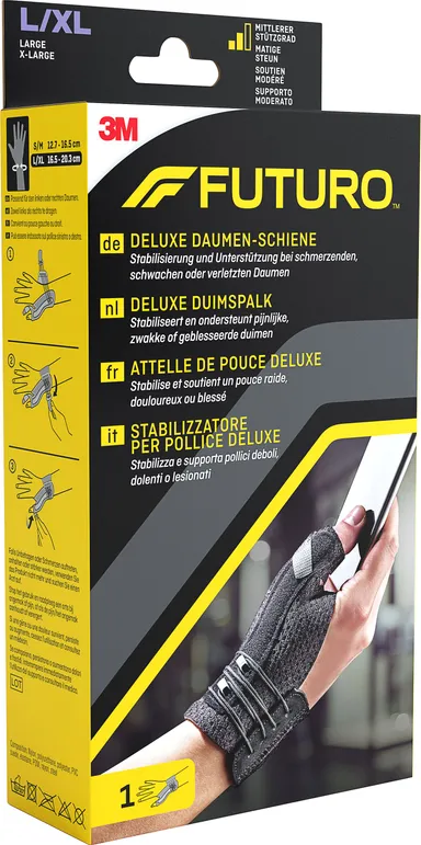Futuro Duimspalk Deluxe Zwart L-XL