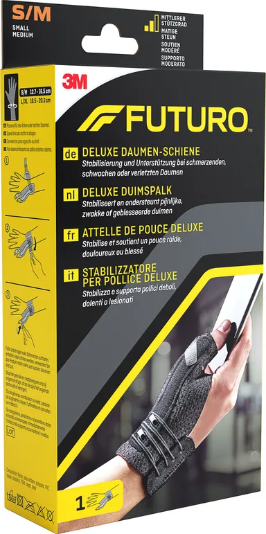 Futuro Attelle Pouce Deluxe Noir S-M