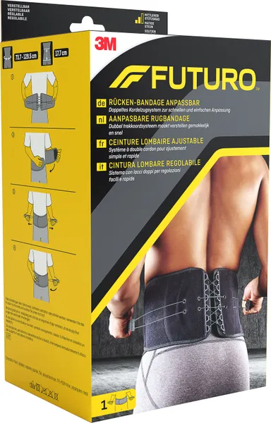 Futuro Aanpasbare Rugbrace Zwart