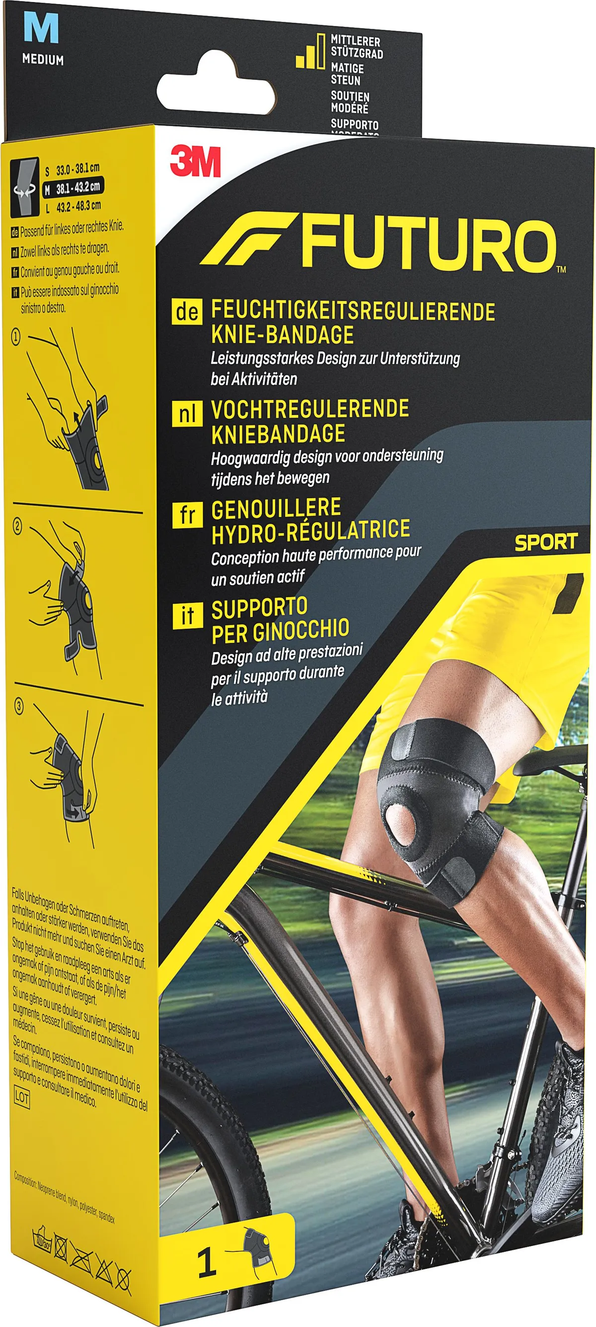 Futuro Sport Vochtregelende Kniebrace M