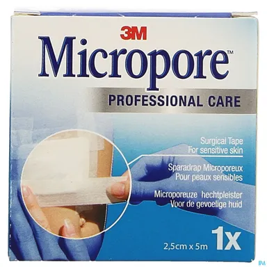 Micropore 3M Tape Refill 25,0mmx5m Roul.1 1530p-1s