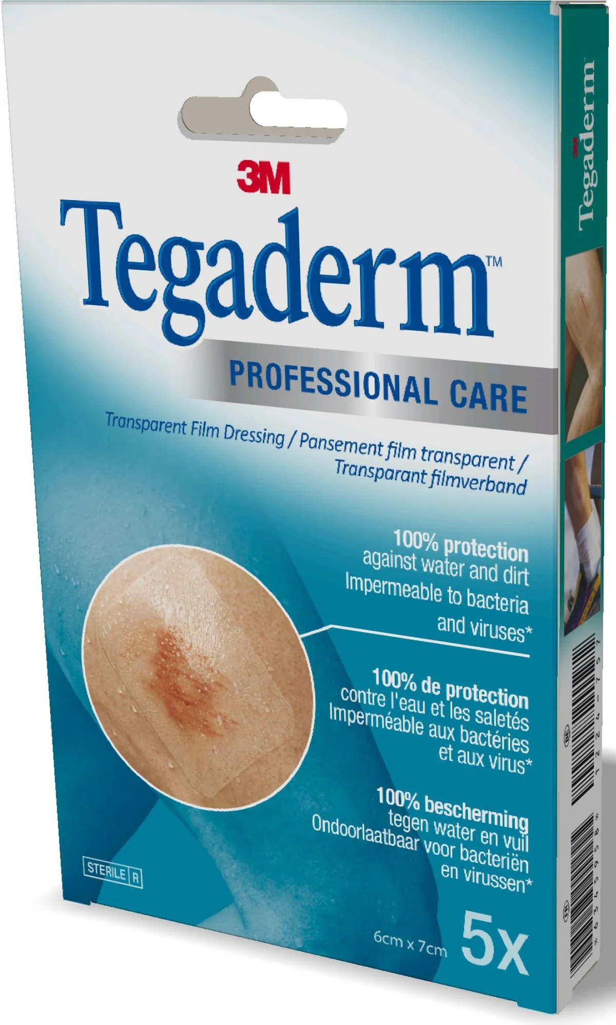 Tegaderm 3M 5 Pansements Transparents 6cm x 7cm