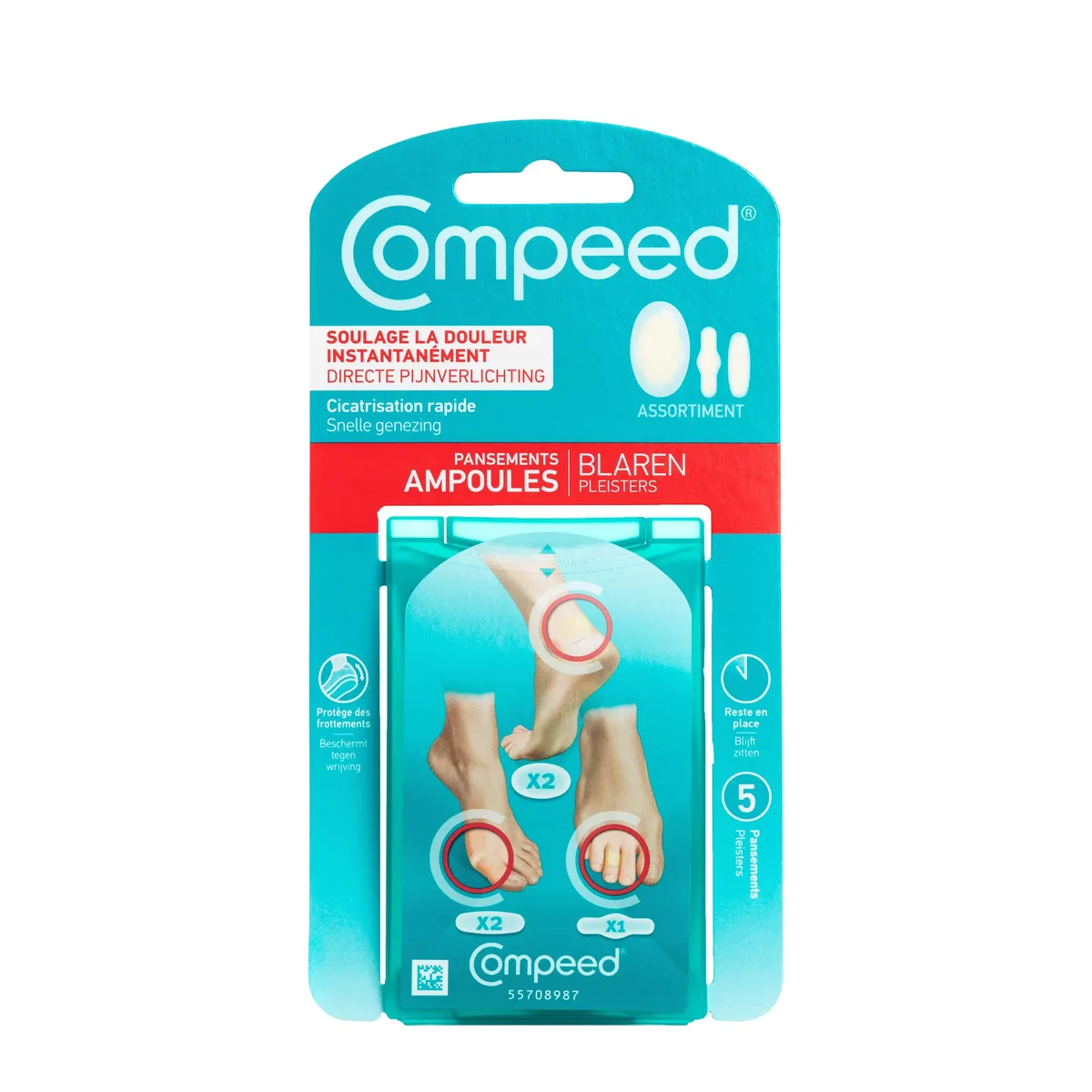 Compeed 5 Pansements Ampoules MixPack