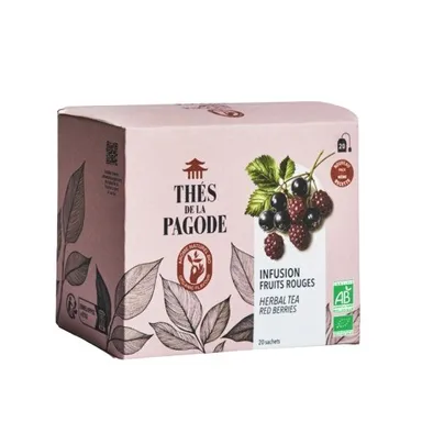 Thés de la Pagode Infusion Fruits Rouges 20 Sachets
