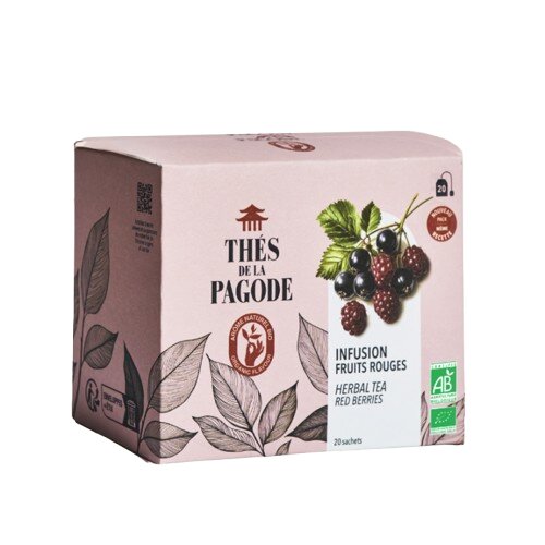 Thés de la Pagode Infusie Rode Vruchten 20 Zakjes - Thés de la Pagode