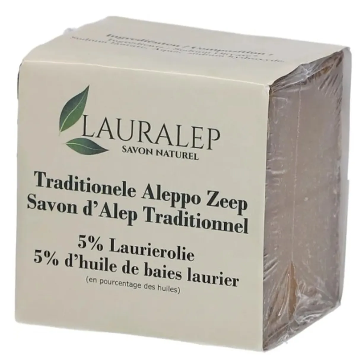 Lauralep Savon D'Alep Traditionnel 5% Laurier 180g