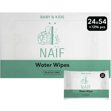 Naïf Baby & Kids Lingettes à l'Eau 24x54 Pièces