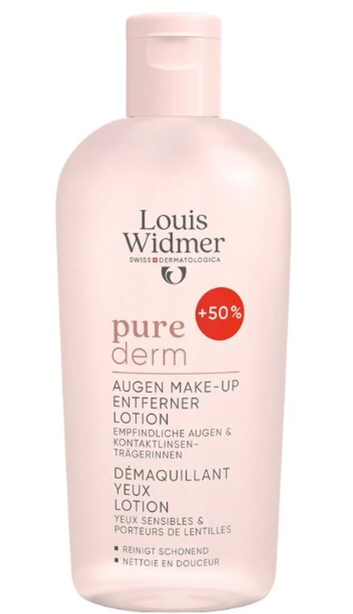Louis Widmer Purederm Démaquillant Yeux Lotion Sans Parfum 150ml