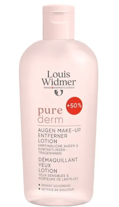 Louis Widmer Purederm Démaquillant Yeux Lotion Sans Parfum 150ml