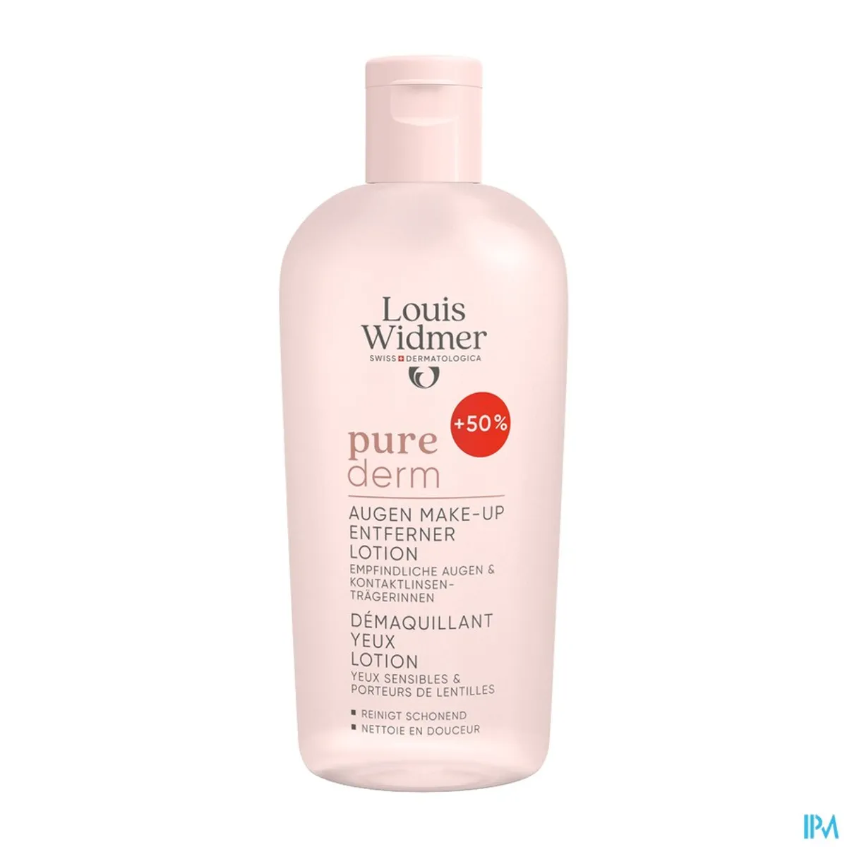 Louis Widmer Purederm Oogmake-up Remover Lotion Niet Geparfumeerd 150 ml