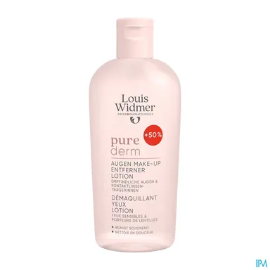 Louis Widmer Purederm Oogmake-up Remover Lotion Niet Geparfumeerd 150 ml