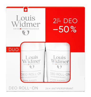 Louis Widmer Deo Roll-On Anti-transpirant Geparfumeerd Duo 2x50 ml