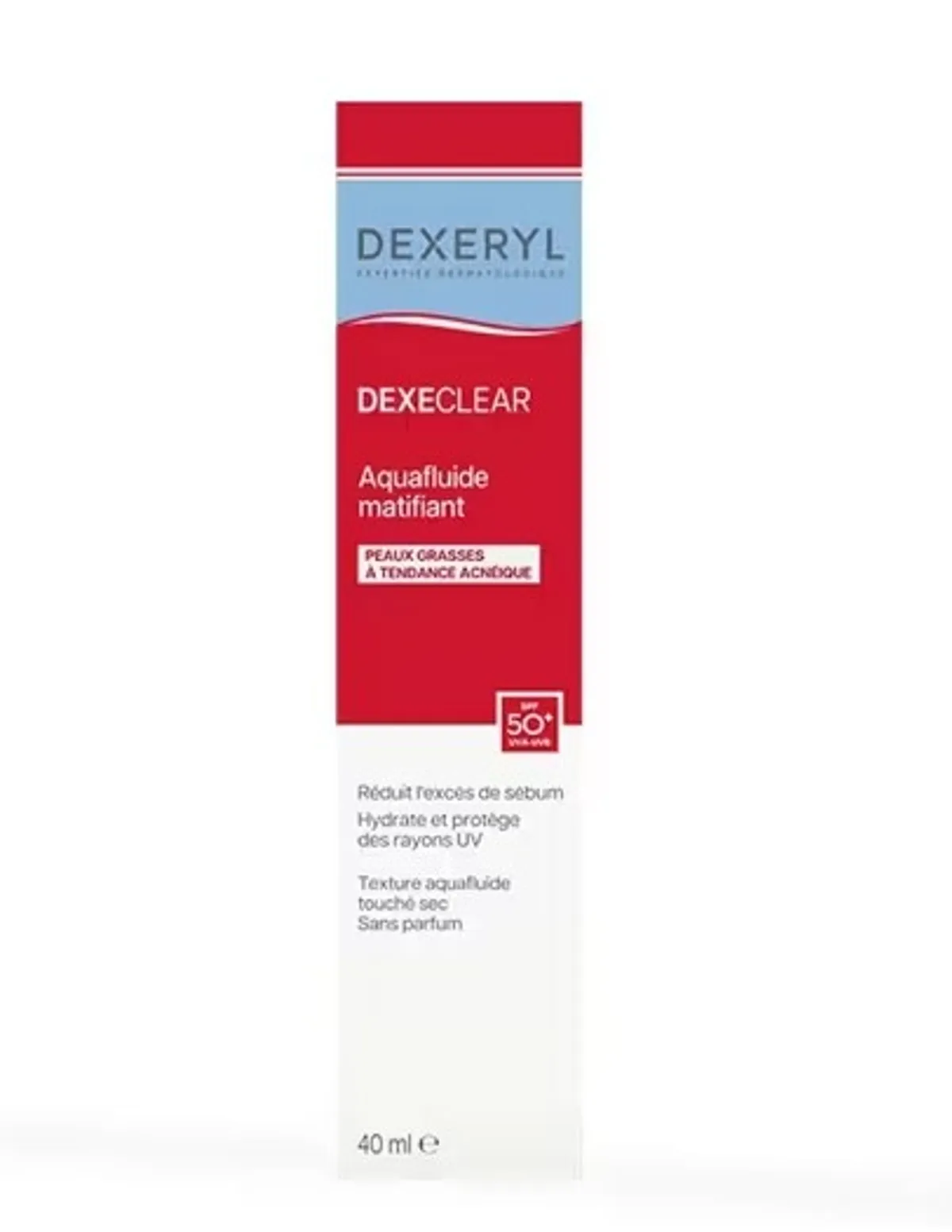 Dexeryl Dexeclear Matterend Aquafluïde SPF50+ 40ml