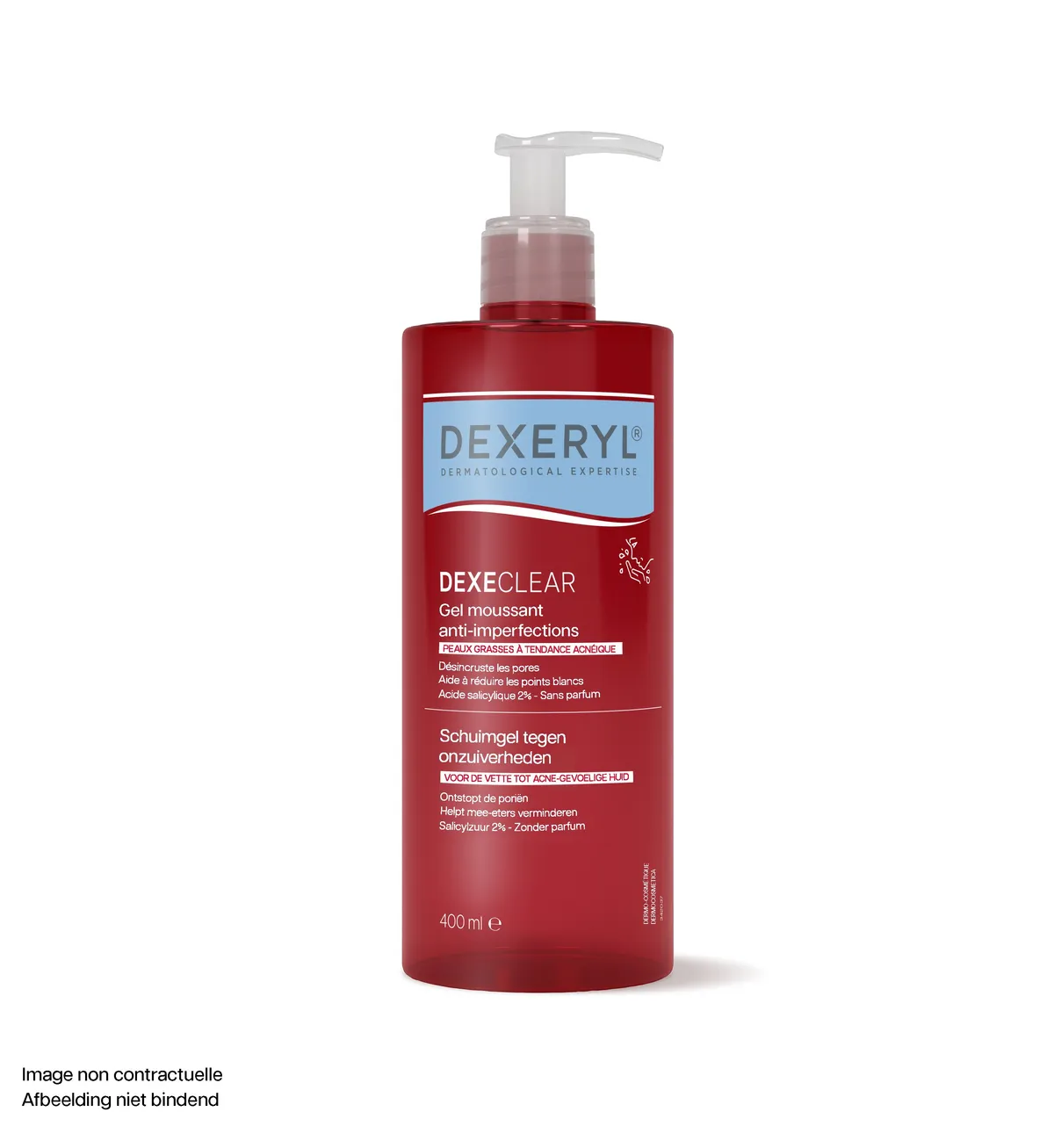 Dexeryl Dexeclear Schuimende Gel tegen Onzuiverheden 400ml