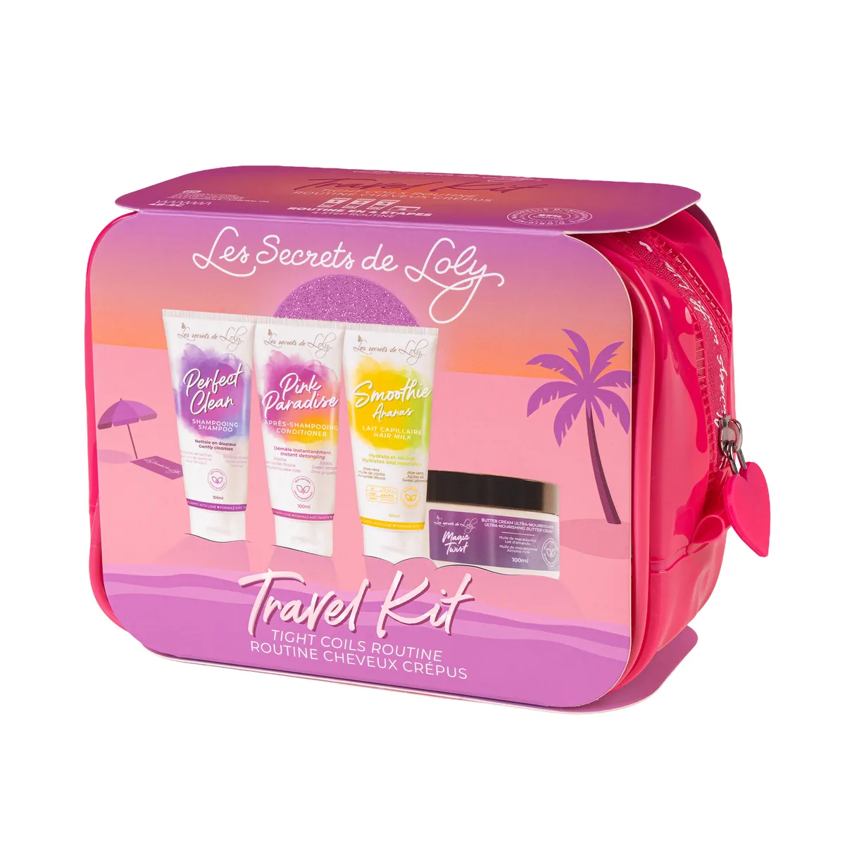 Les Secrets de Loly Reisverpakking voor Kinky Haar 4 Producten