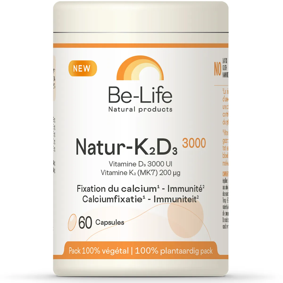 Be Life Natur-K2-D3 3000 60 Softgels