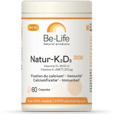 Be Life Natur-K2-D3 3000 60 Softgels