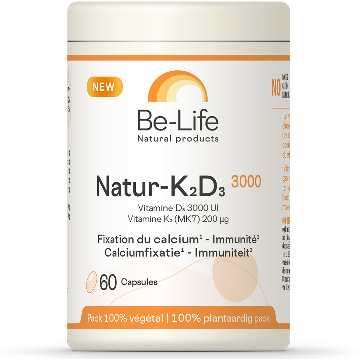 Be Life Natur-K2-D3 3000 60 Softgels - Be-Life