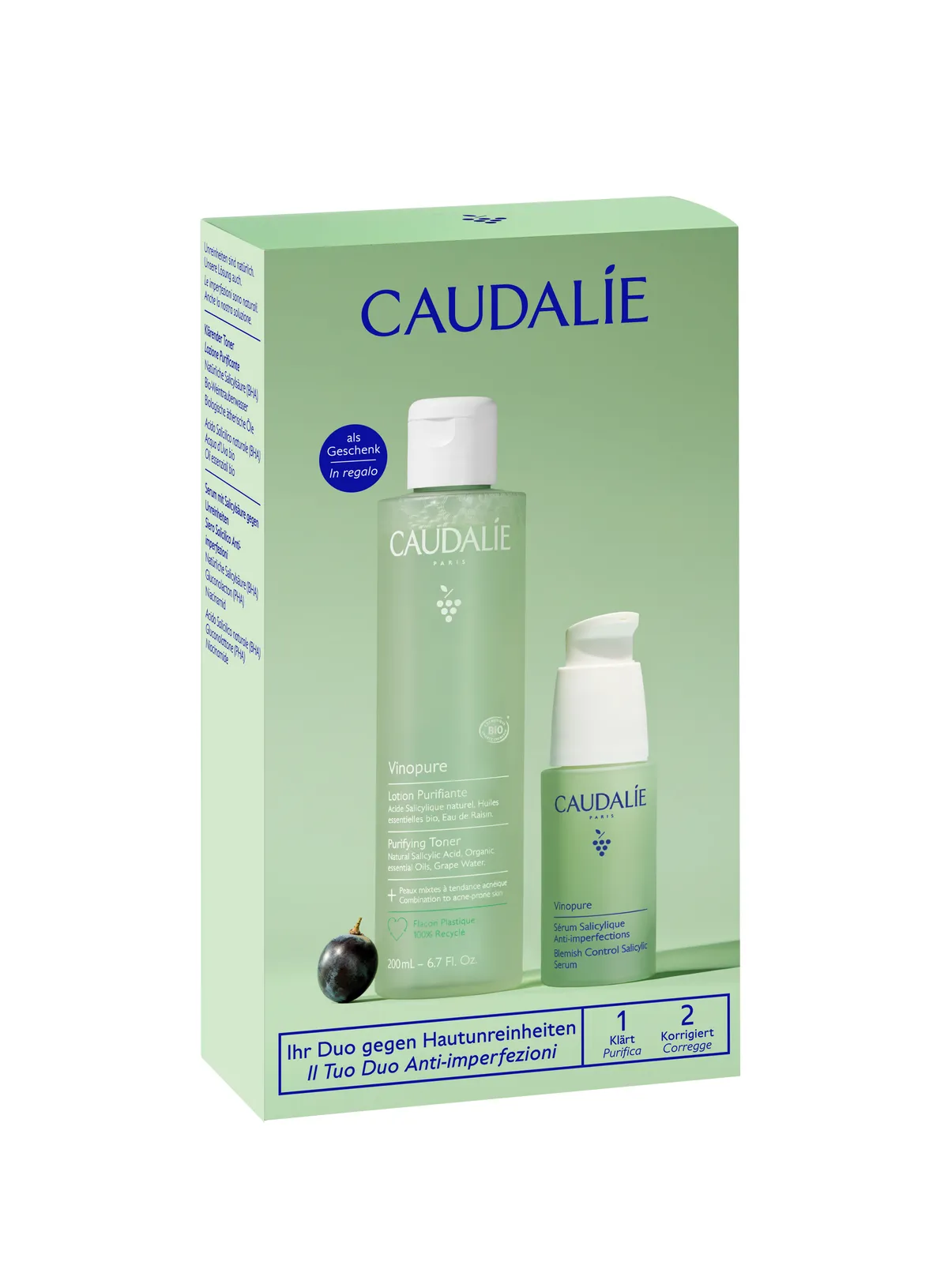 Caudalie Coffret Vinopure Sérum & Lotion