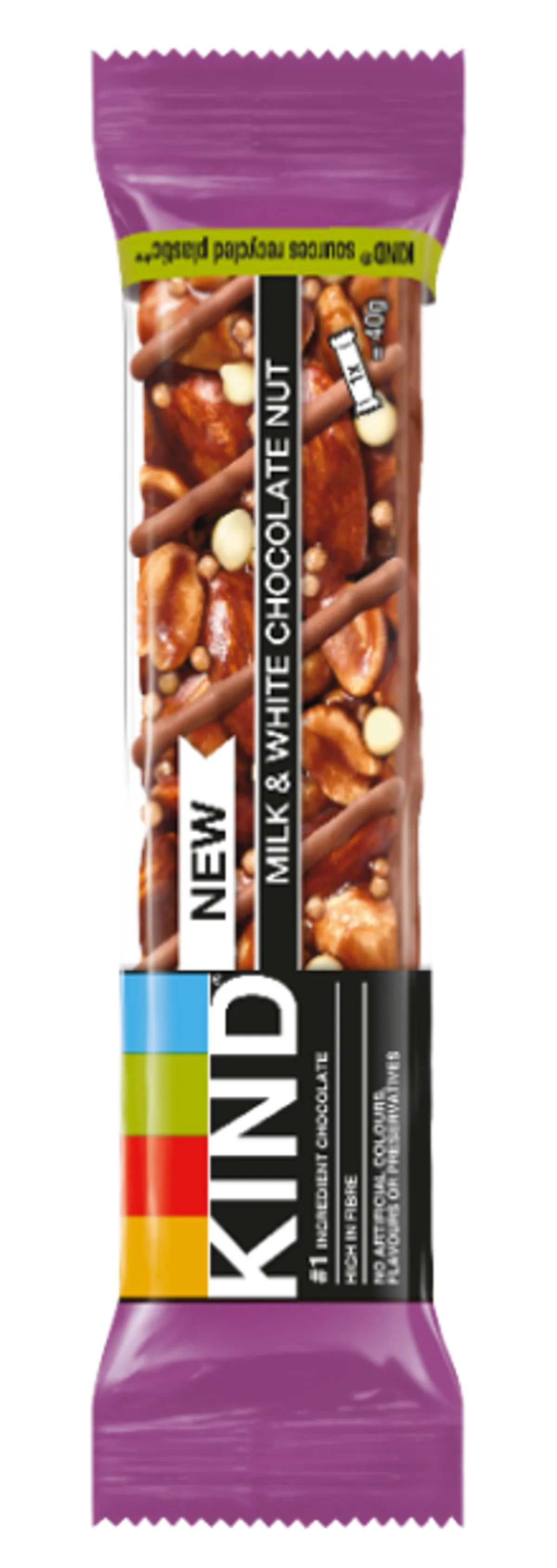 BE-KIND Milk & White Chocolate Nut 40 g