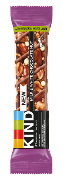 BE-KIND Milk & White Chocolate Nut 40 g