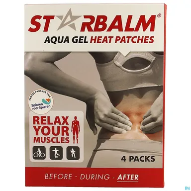 Star Balm Aqua Gel Heat 4 Patches Verwarmend 8x12cm