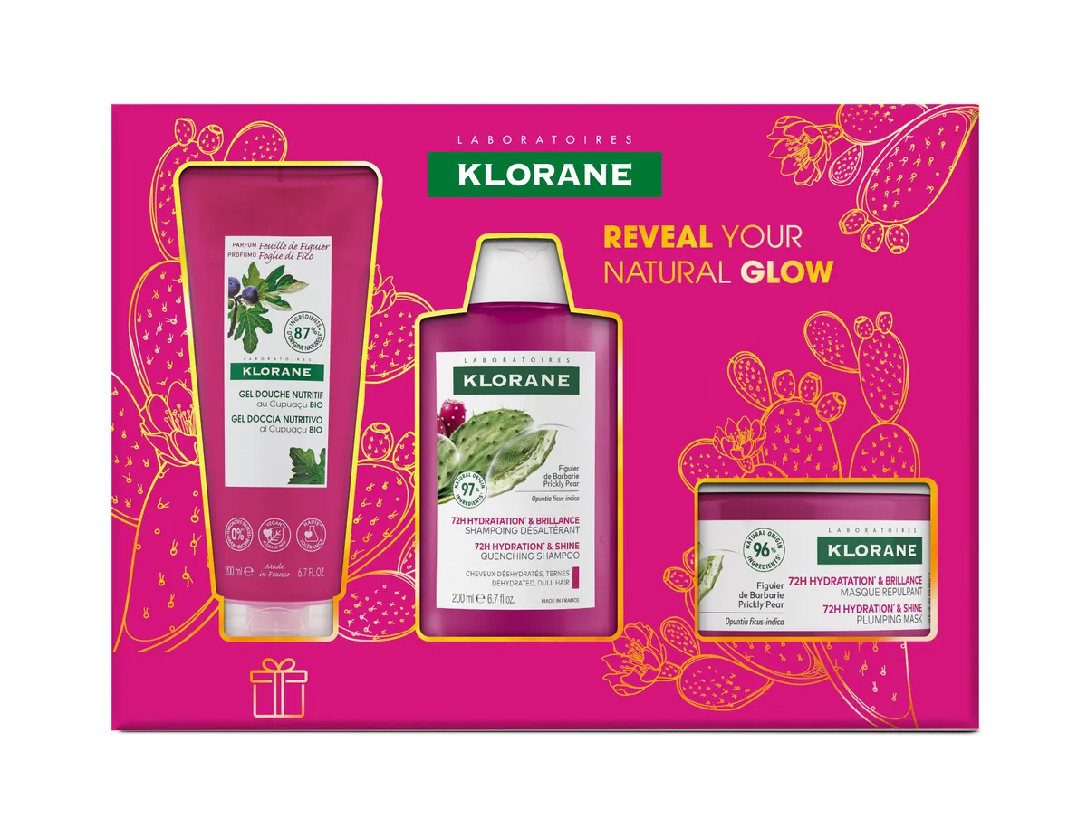 Klorane Coffret Reveal Your Natural Glow 3 Producten