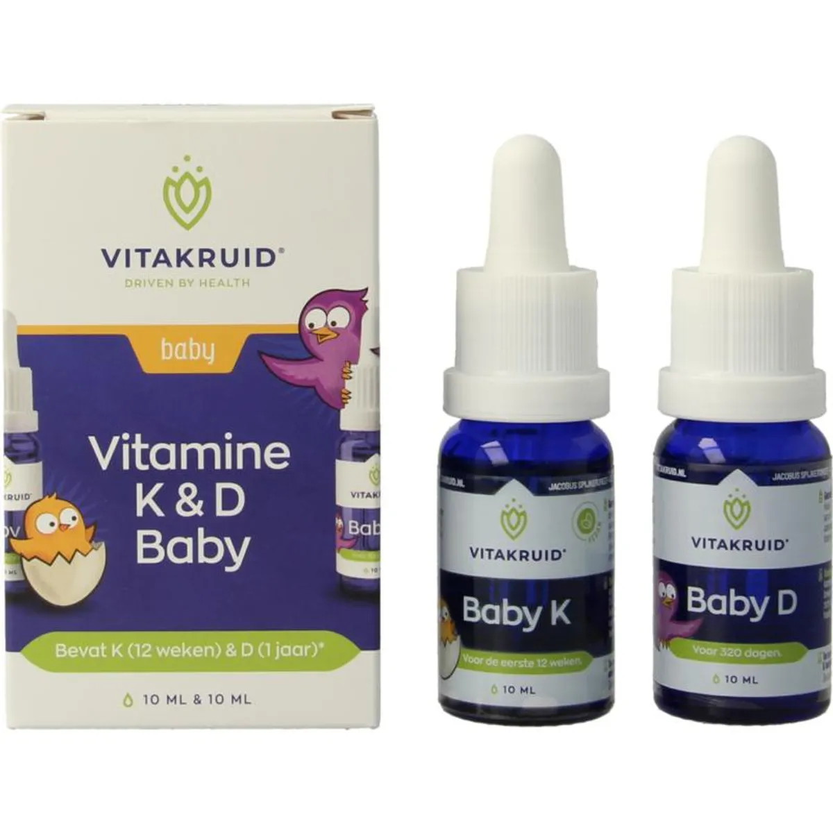 Vitakruid Vitamine K & D Baby 10 ml